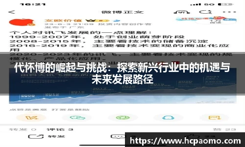 代怀博的崛起与挑战：探索新兴行业中的机遇与未来发展路径